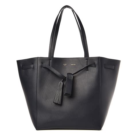 celine tassel navy blue|CELINE Smooth Calfskin Small Tassel Cabas .